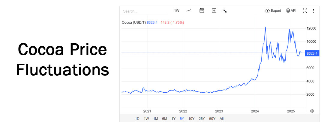 Cocoa price fluctuations