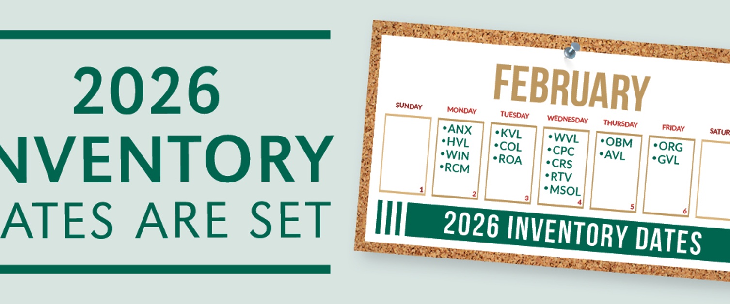 Inventory Dates are Set